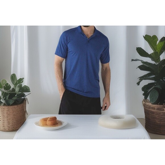 Lululemon Mens  Metal Vent Tech Striped Polo Shirt BLUE   SZ XXS - Picture 1 of 8